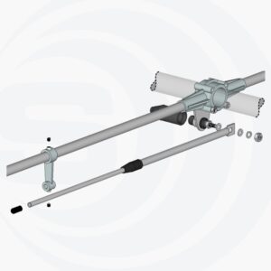 ANTENA KIERUNKOWA CB SY-4 26,5-30MHz 13. 15dBi 584x403x10cm