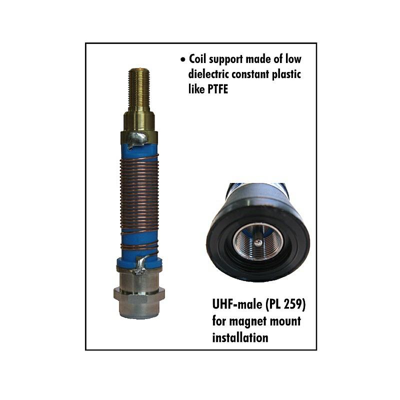 ANTENA MAGNET. CB AS-100MAG SUPER PM125  100cm czarna