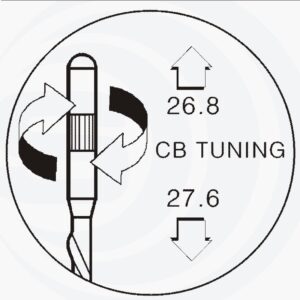 ANTENA SAM. CB TRIFLEX CB+FM+GSM 50cm