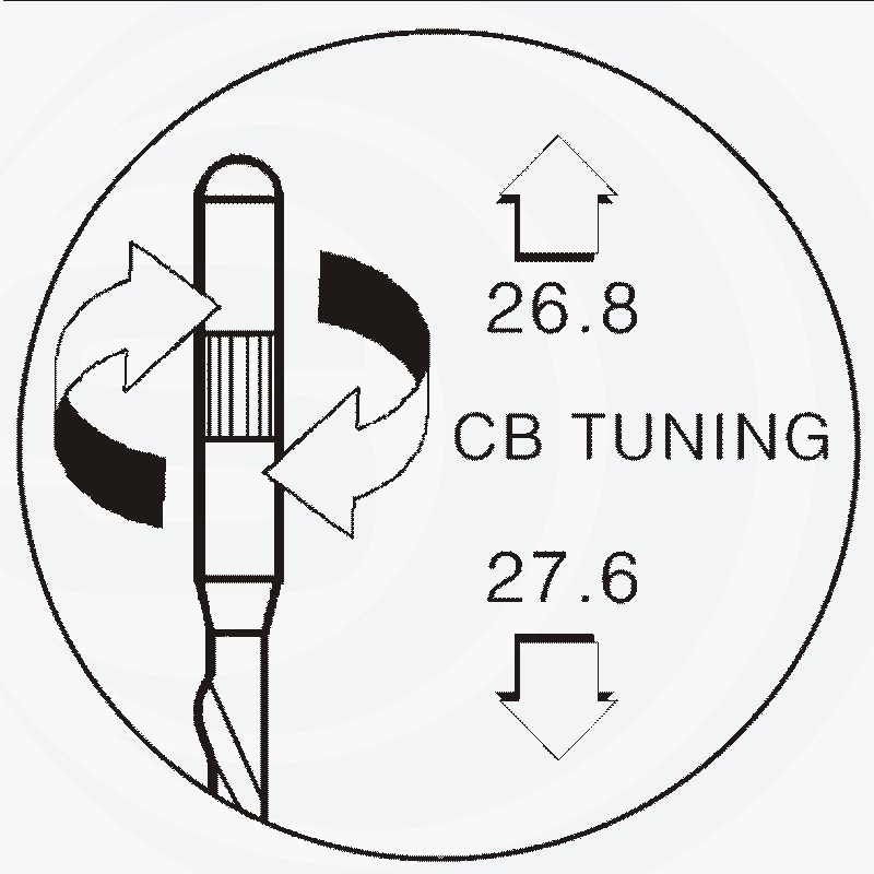 ANTENA SAM. CB TRIFLEX CB+FM+GSM 50cm