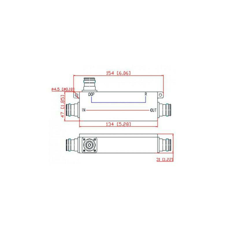 COUPLER 6dB 555-6000MHz 4.3-10F Low Pim