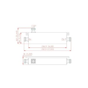 COUPLER 8dB 350-6000MHz N-F Low Pim