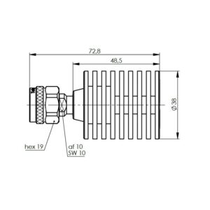 SZTUCZNE OBCIĄŻENIE N-M 10W 18GHZ