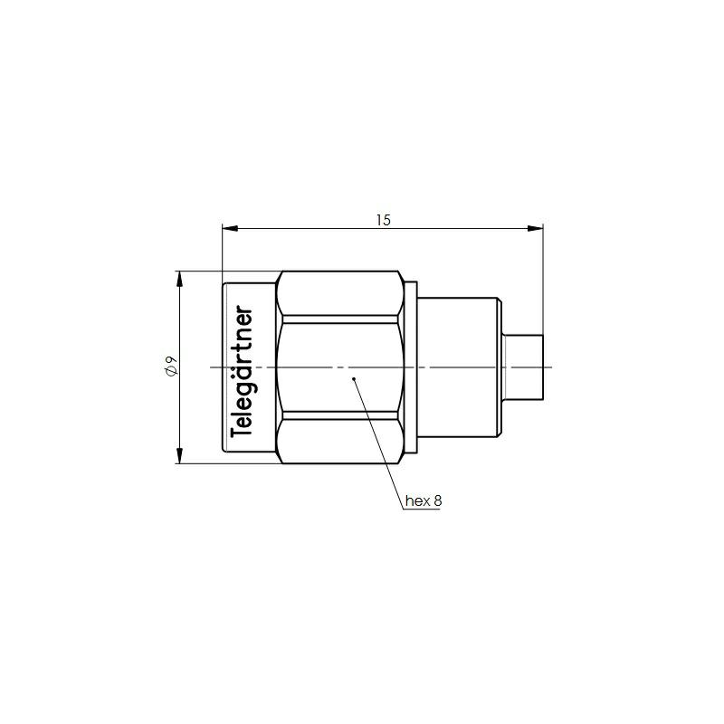 SZTUCZNE OBCIĄŻENIE SMA-M 1W 18GHz gold