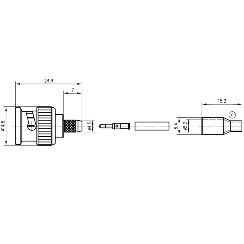 BNC-M WTYK NA RG-179 75ohm zagn/zagn G4