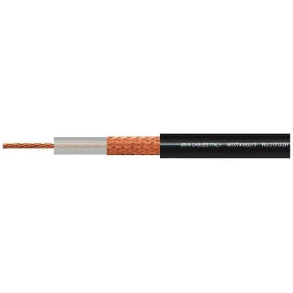 KABEL KONCENTR. RG-213U-ZH 10,3mm linka  ZeroHalogen MIL-C-17F