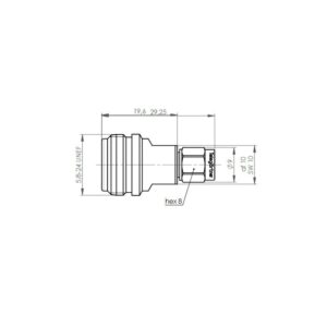 N-SMA REDUKCJA F-M 33dB/2GHz 28dB/6GHz 20dB/11GHz