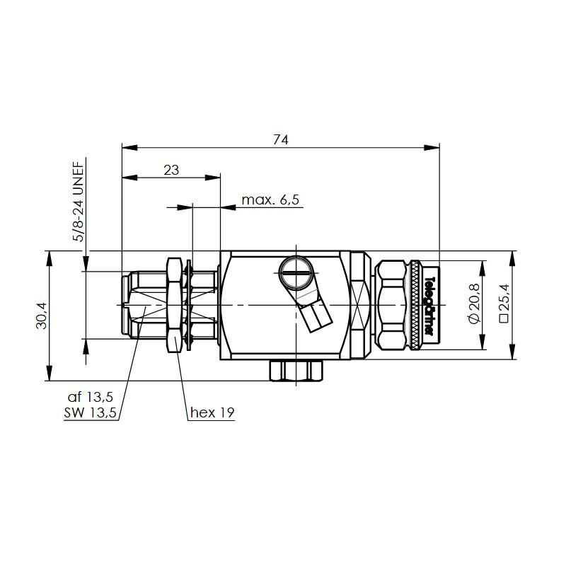 ODGROMNIK GAZOWY 230V N-F/N-M montażowy 2,5GHz kapsula w komplecie