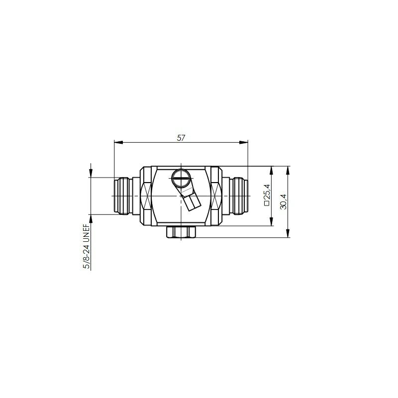ODGROMNIK GAZOWY 600V N-F/N-F 2,5GHz  kapsula w komplecie
