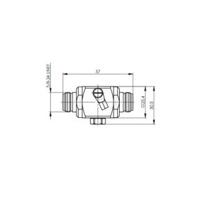 ODGROMNIK GAZOWY 90V N-F/N-F 2,5GHz kapsula w komplecie