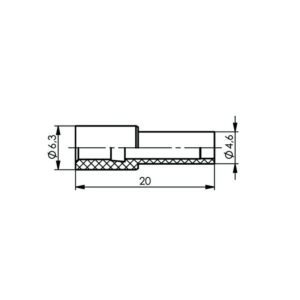 USZTYWNIENIE DO KABLA RG-174/188/316 czarne