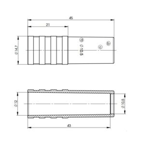 USZTYWNIENIE DO KABLA RG-213 czarne
