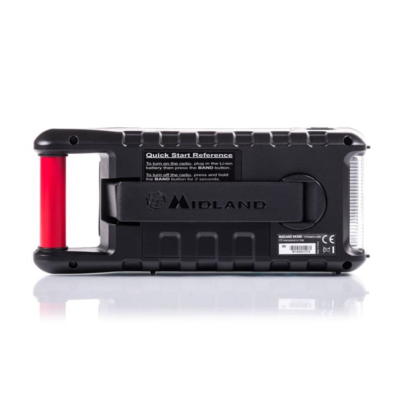 RADIO ALARMOWE MIDLAND ER300 AM/FM  dyna mo/solar/USB latarka 2000mAh Li-Ion