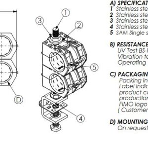 UCHWYT DO KABLA 1 1/4″39-40 mm imadełko