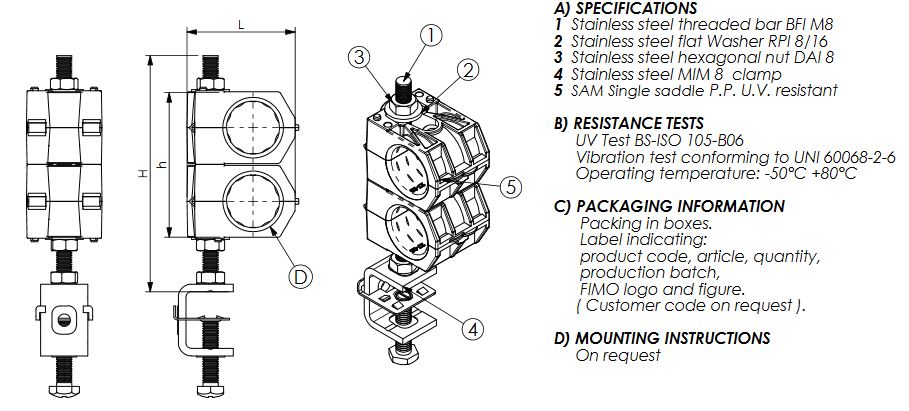 UCHWYT DO KABLA 1 1/4″39-40 mm imadełko