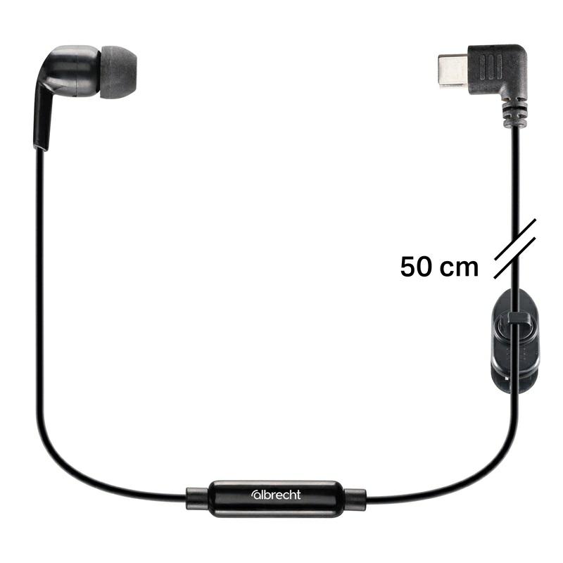 SŁUCHAWKA DOUSZNA TECTALK BIZ 50cm+PTT