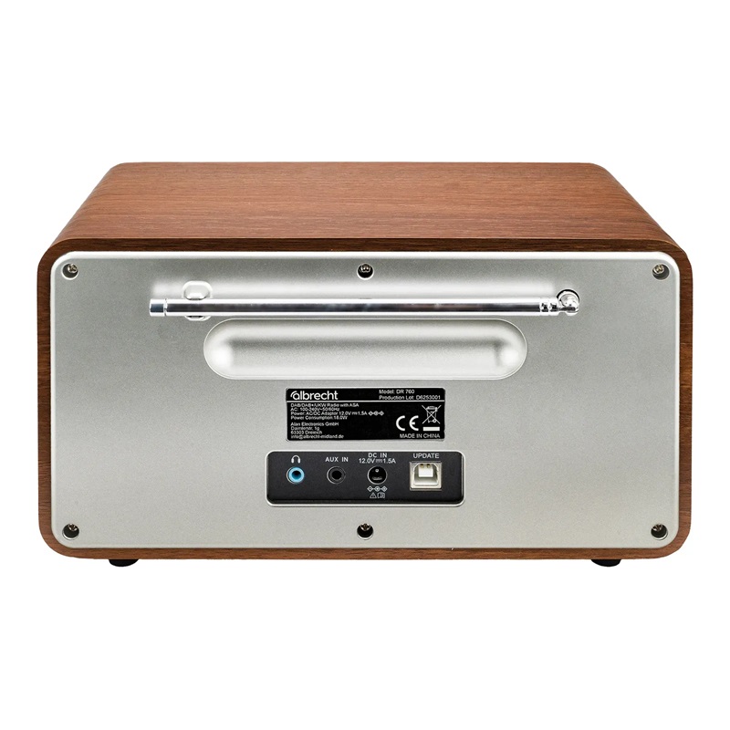RADIO CYFROWE ALBRECHT DR 760  DAB+/FM  ASA kolorowy wyświetlacz