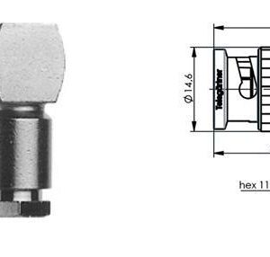 BNC-M WTYK NA CNT240 skręcany