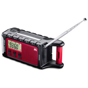 RADIO ALARMOWE MIDLAND ER300 PRO AM/FM  dynamo/solar/USB latarka 2000mAh Li-Ion