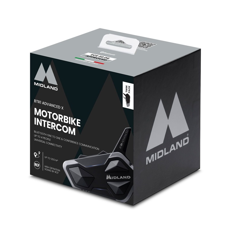 INTERKOM BTR1 ADVANCED X TWIN, FM radio