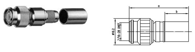 TNC-M WTYK NA RG-223 zagn/zagn