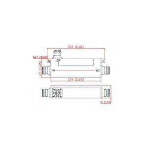 COUPLER 6dB 350-6000MHz N-F