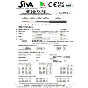 KABEL KONCENTR. LL HF240FX-PVC 6,1mm  linka odp. Belden H155