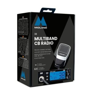 RADIO CB MIDLAND 38 AM/FM/ASQ/VOX 12/24V