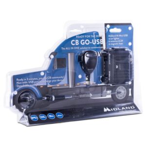 RADIO CB MIDLAND CB-GO USB radio+antena  M-MINI USB+LC-29 AM/FM